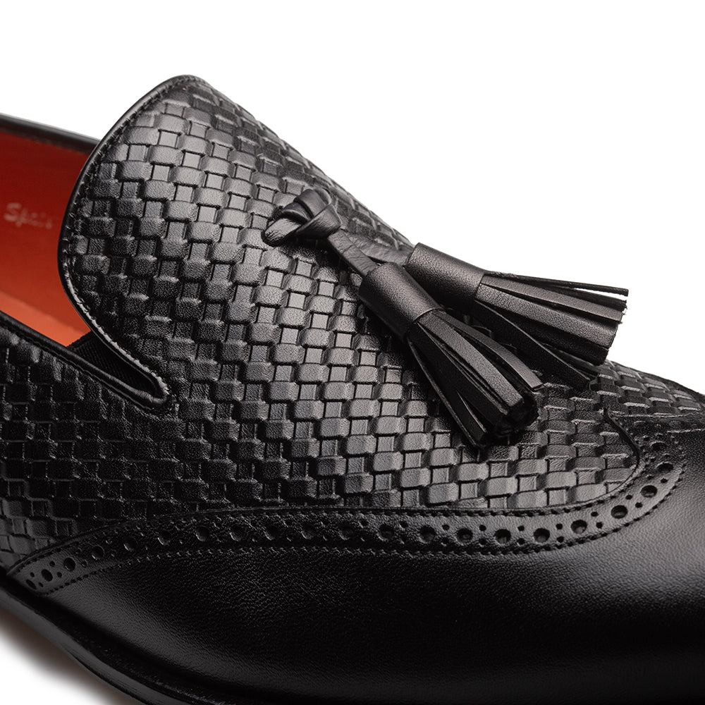 Embossed Calf Tassel Loafer