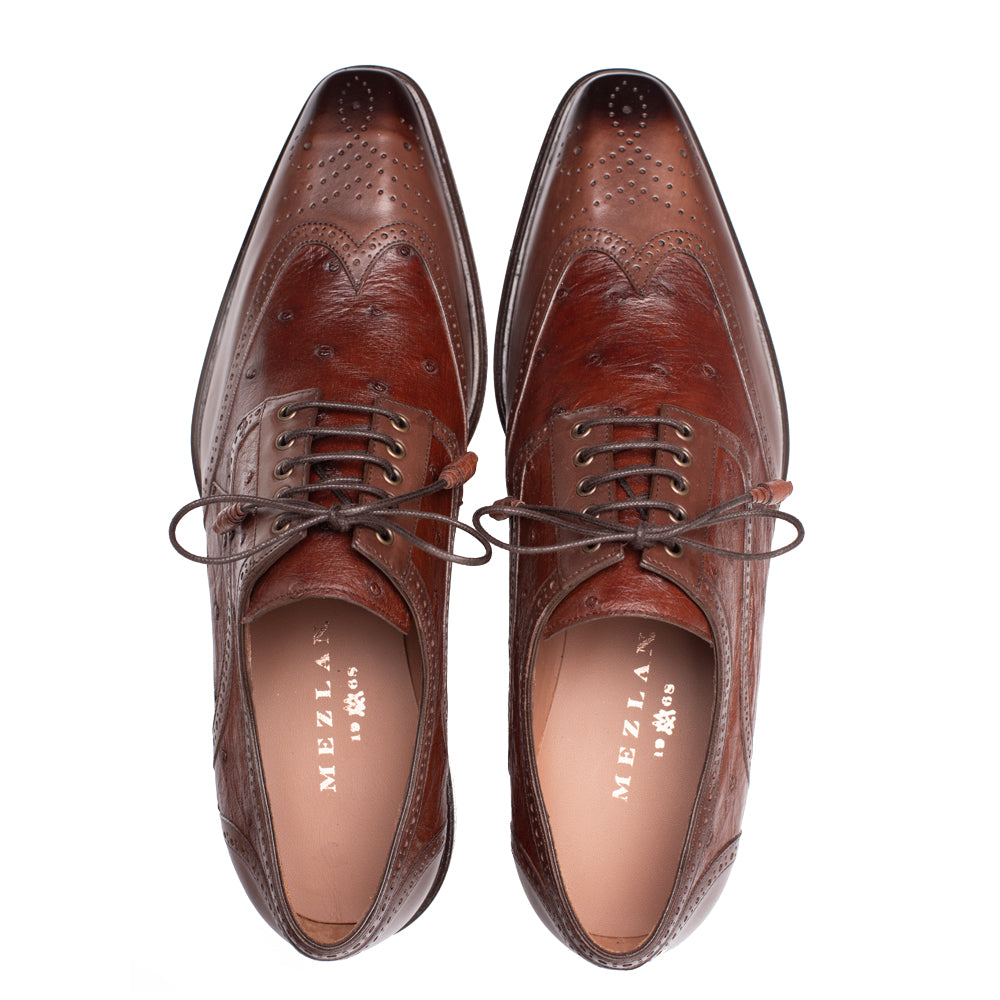 Ostrich Brogue Derby