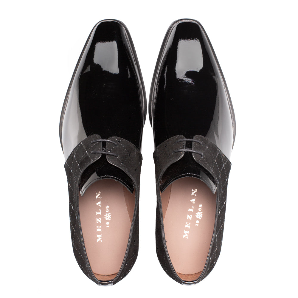 Patent/Suede Formal Lace Up